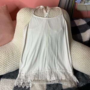 White decorative cami